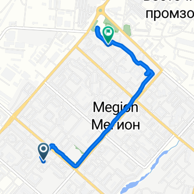 Нефтяников улица, Мегион до улица Кузьмина, Мегион