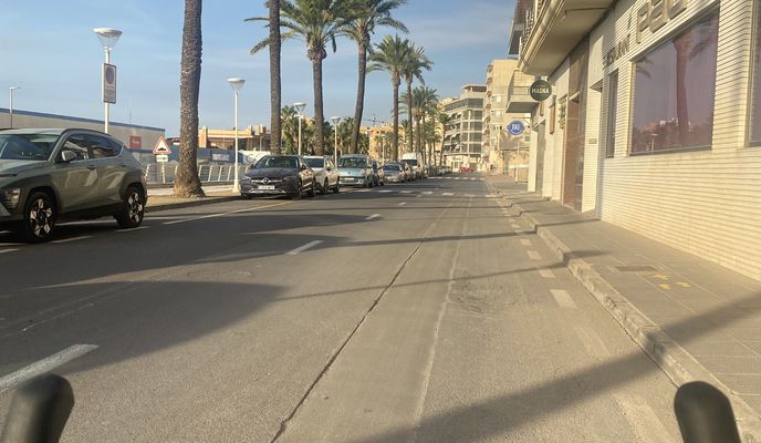 Foto 2 de la ruta de Bikemap "Carrer de la Cala del Puntal S, Vinaròs nach Carrer de la Cala del Puntal S, Vinaròs"