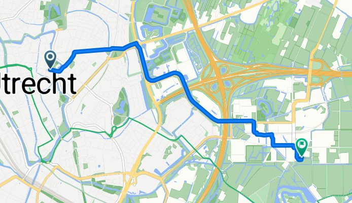 Route in Utrecht