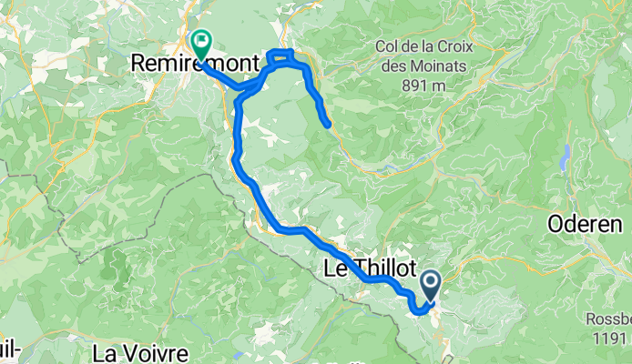 Von Saint-Maurice-sur-Moselle zurück nach Remiremont mit Abstecher ins Tal der Moselotte (2024)