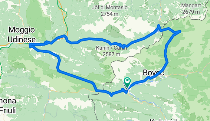 Zaga into Italy to Sella Nevea, Mangart and Zaga