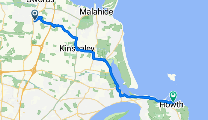 MidlifeCycle 2025 - Day 1 - Ride 1 - Premier Inn Dubline  to Howth