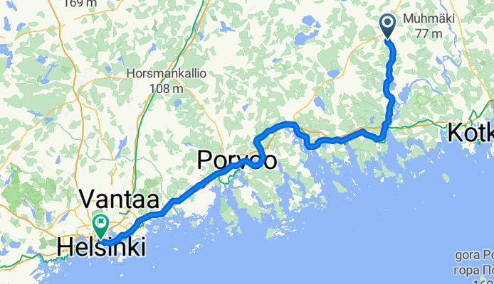 Peippolantie, Elimäki to Viipurinkatu, Helsinki