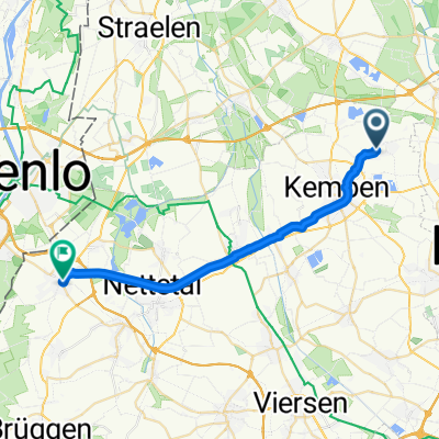 Hermesweg, Kempen to Kirchplatz, Nettetal