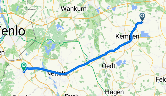 Hermesweg, Kempen to Kirchplatz, Nettetal