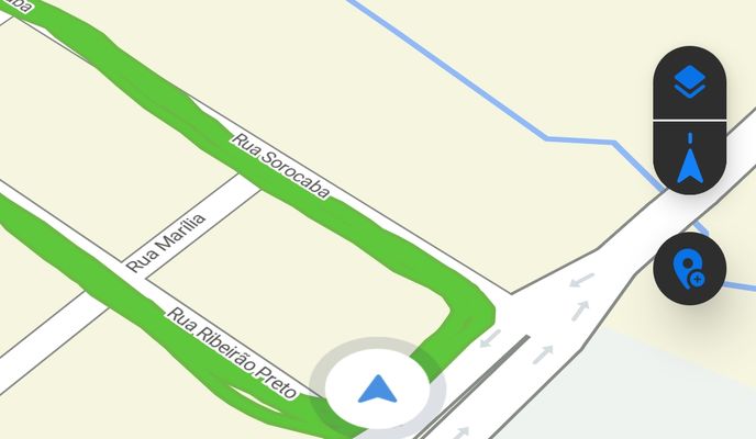 Foto 1 der Bikemap-Route "De Rua Ribeirão Preto a Rua Ribeirão Preto"