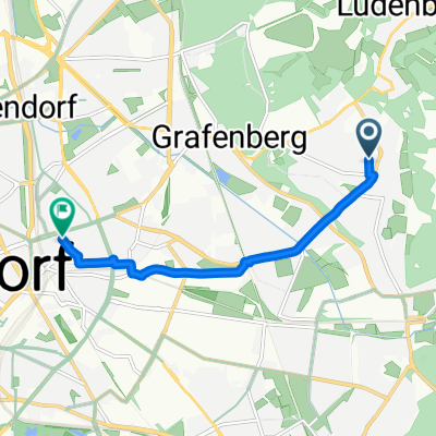 Hasselbeckstraße, Düsseldorf nach Uhlandstraße, Düsseldorf