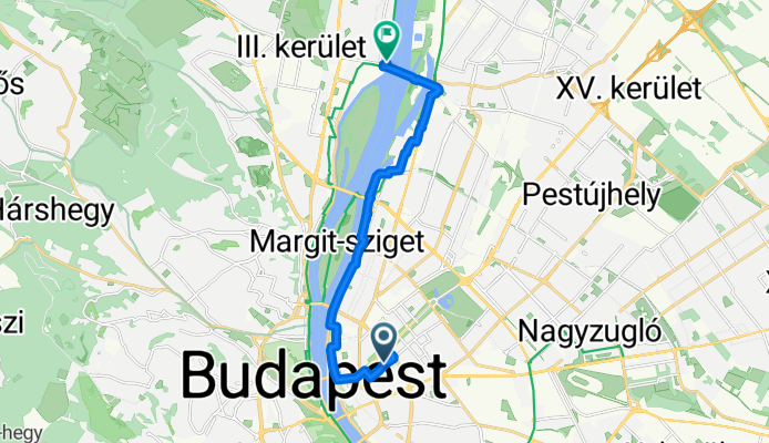 Király utca, Budapest to Gázgyár utca, Budapest