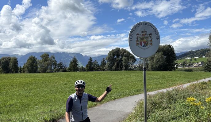 Foto 1 del percorso Bikemap "Leonhardsplatz, Feldkirch nach Rheindamm, Gemeinde Gamprin"
