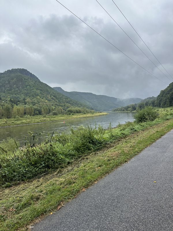 Zum Mittelhangweg, Bad Schandau nach Prostřední Žleb, Děčín