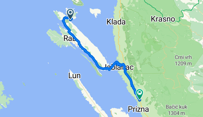 Lopar to Državna Cesta 8, Prizna