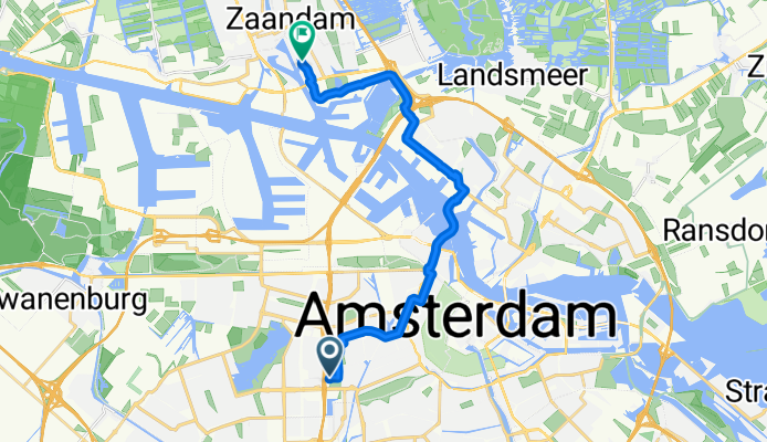Nachtwachtlaan, Amsterdam to Hanenpad, Zaandam