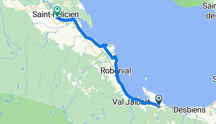 From Alma to Saint-Félicien