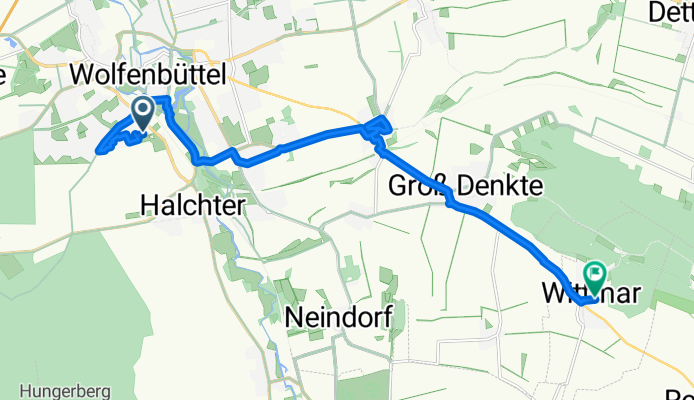 Halchtersche Straße, Wolfenbüttel nach Kastanienallee, Wittmar