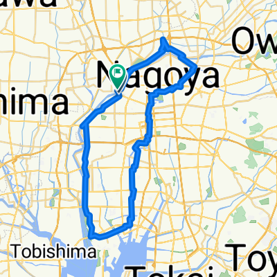 名古屋川沿いルート