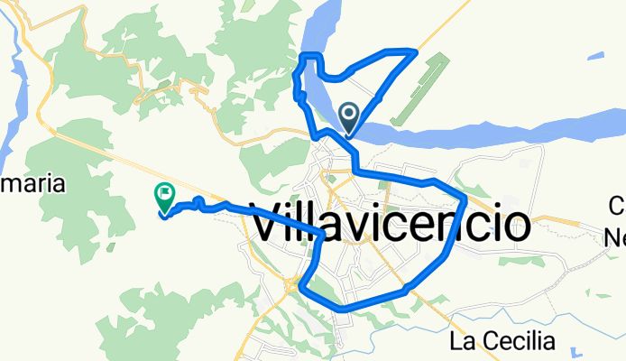 Transversal 24A, Villavicencio a Vía Vereda el Carmen, Villavicencio