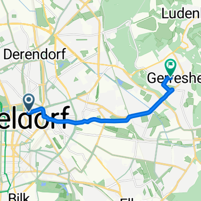 Am Wehrhahn, Düsseldorf nach Hasselbeckstraße, Düsseldorf