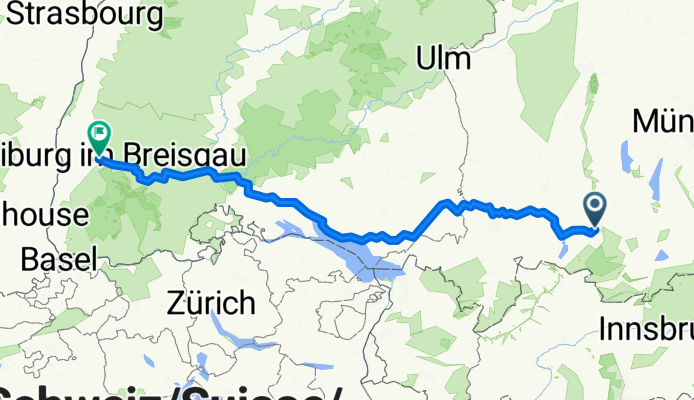 Kirchbergstraße, Wildsteig nach Bismarckallee, Freiburg im Breisgau