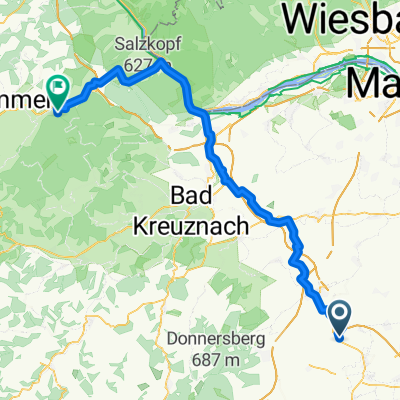 Weedegasse nach Soonwaldstraße