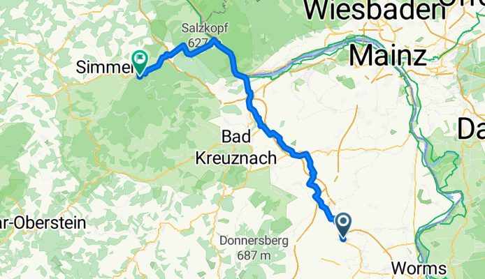 Weedegasse nach Soonwaldstraße