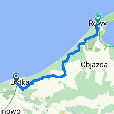 na Wydmie, Ustka do Portowa, Rowy