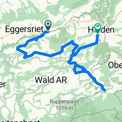Obere Halten, Grub AR nach Obere Täschenstrasse, Heiden