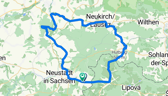 Langburkersdorf Raupenberg nach Langburkersdorf Raupenberg