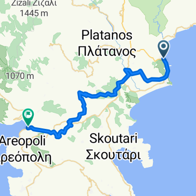 Gythio nach Pirgos Dirou