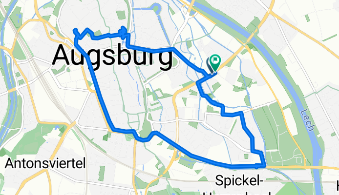 Beim Glaspalast, Augsburg nach Beim Glaspalast, Augsburg