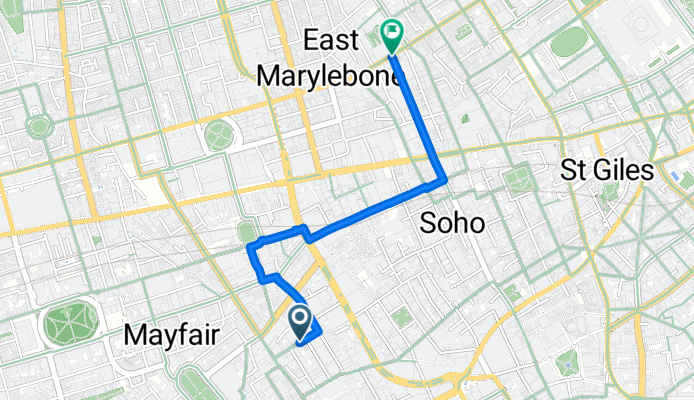 Burlington Arcade, London to Gilmoora House, London