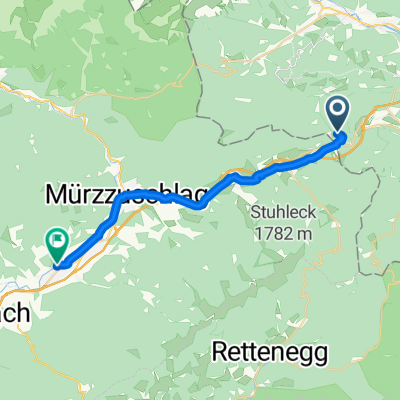 Bahnhofstraße, Semmering to Festwiese, Langenwang