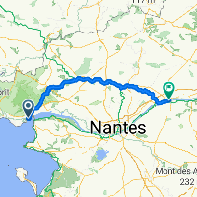 Von Saint-Nazaire bis Ancenis-Saint-Géréon