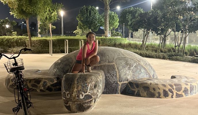 Foto 2 der Bikemap-Route "Al Dhiba Street, Abou Dabi à Saadiyat Island, Abou Dabi"