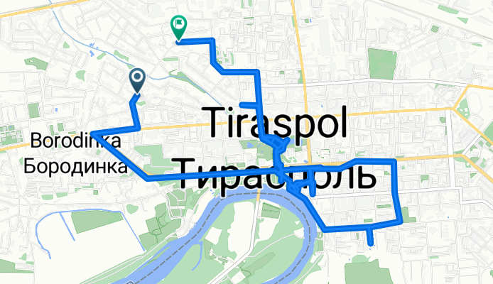 Маршрут в Strada Kirov