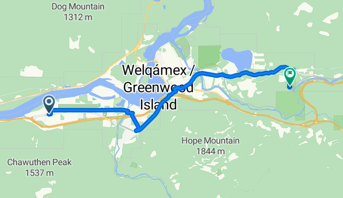 Route to Othello Tunnels