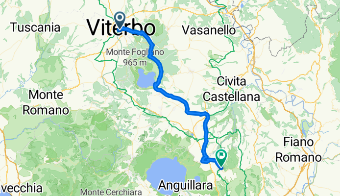 Via Valle Piatta to Via Unità d'Italia