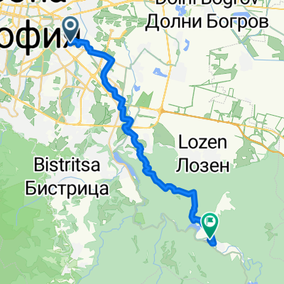 Route from Sofia (test route)
