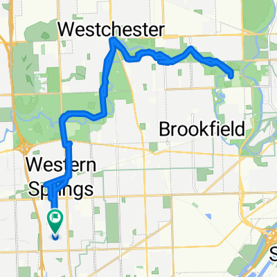 Woodland Ave, Western Springs to Woodland Ave, Western Springs