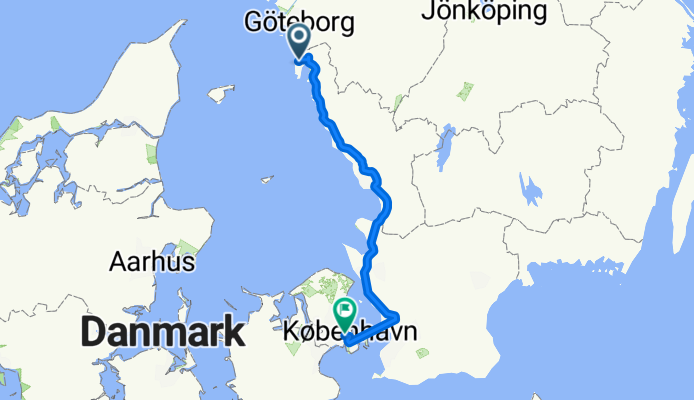 Bråtåsvägen, Vallda to Peter Bangs Vej, Frederiksberg