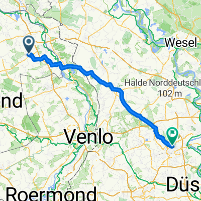 Molenstraat, Sint Anthonis naar Krefeld-West, Krefeld