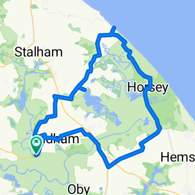 Cycle from Norfolk Broads Club Campsite