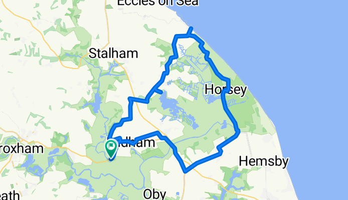 Cycle from Norfolk Broads Club Campsite