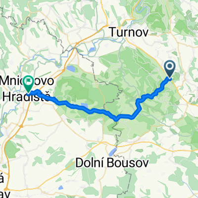 Borek, Hrubá Skála do Jana Švermy, Mnichovo Hradiště