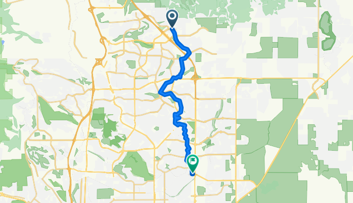 Route in Colorado Springs