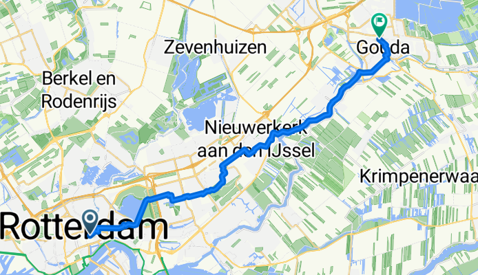 Rodezand, Rotterdam to Stationsplein, Gouda