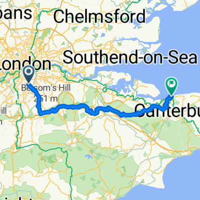 Anerley Hill / Crystal Palace (Stop F) to Whitstable