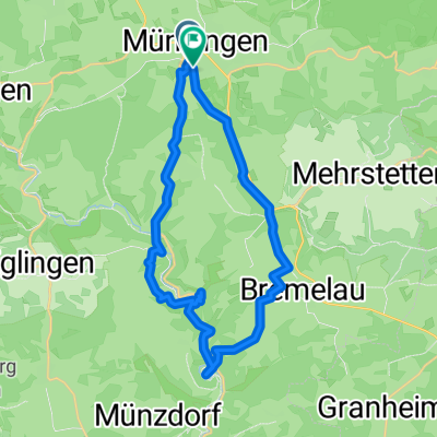Route in Münsingen