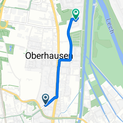 Zollernstraße, Augsburg nach Kühbacher Weg, Augsburg