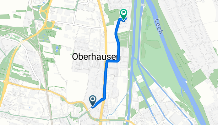 Zollernstraße, Augsburg nach Kühbacher Weg, Augsburg