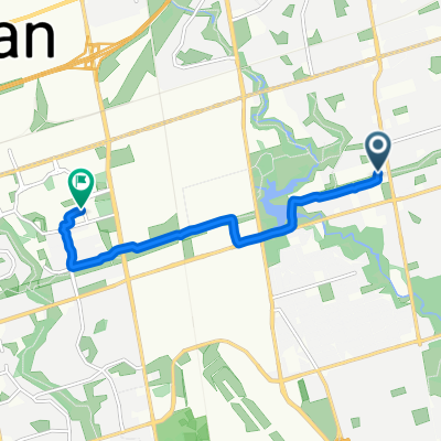 Kenton Dr, Toronto to Ian Macdonald Blvd, Toronto